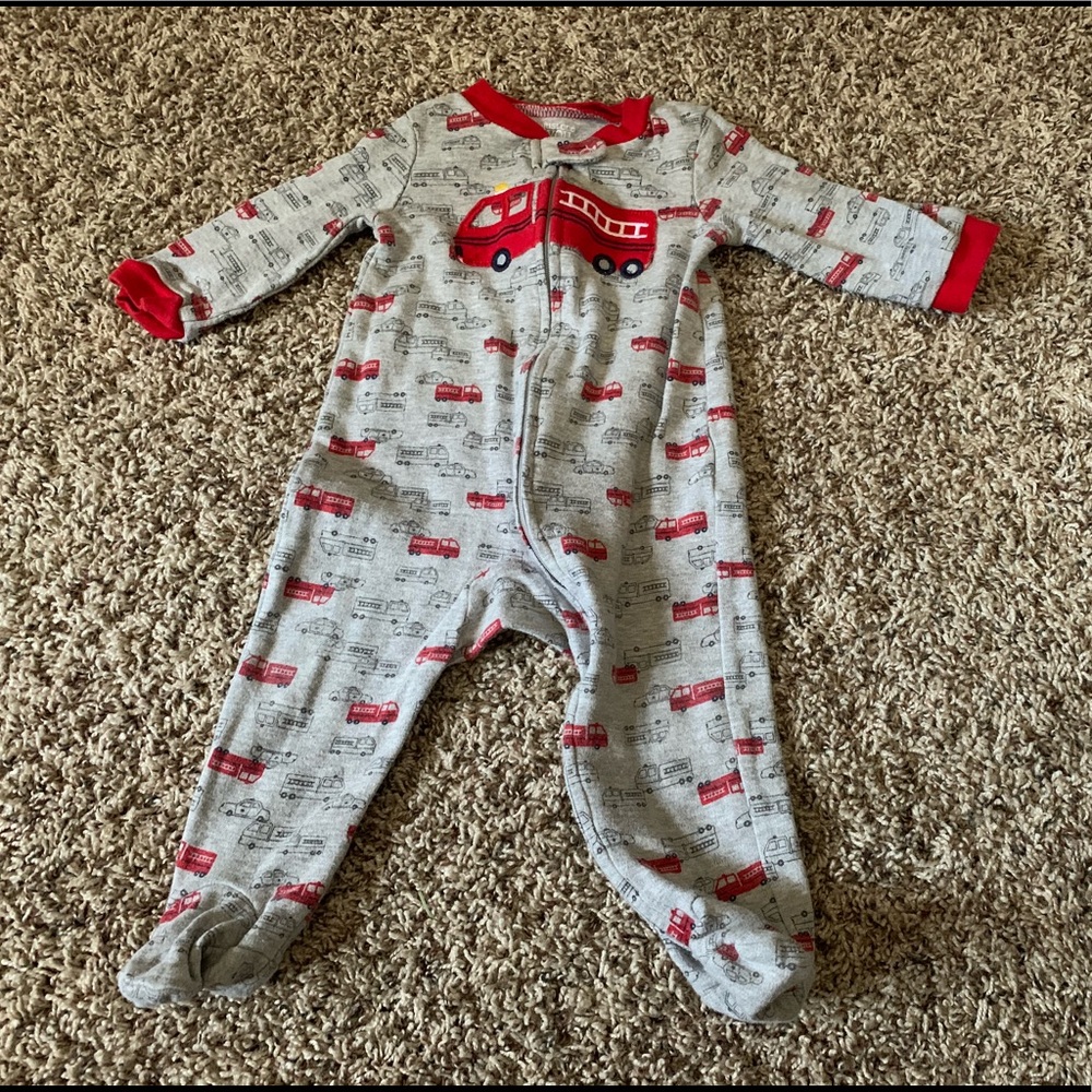 Cotton pajamas all zip-up